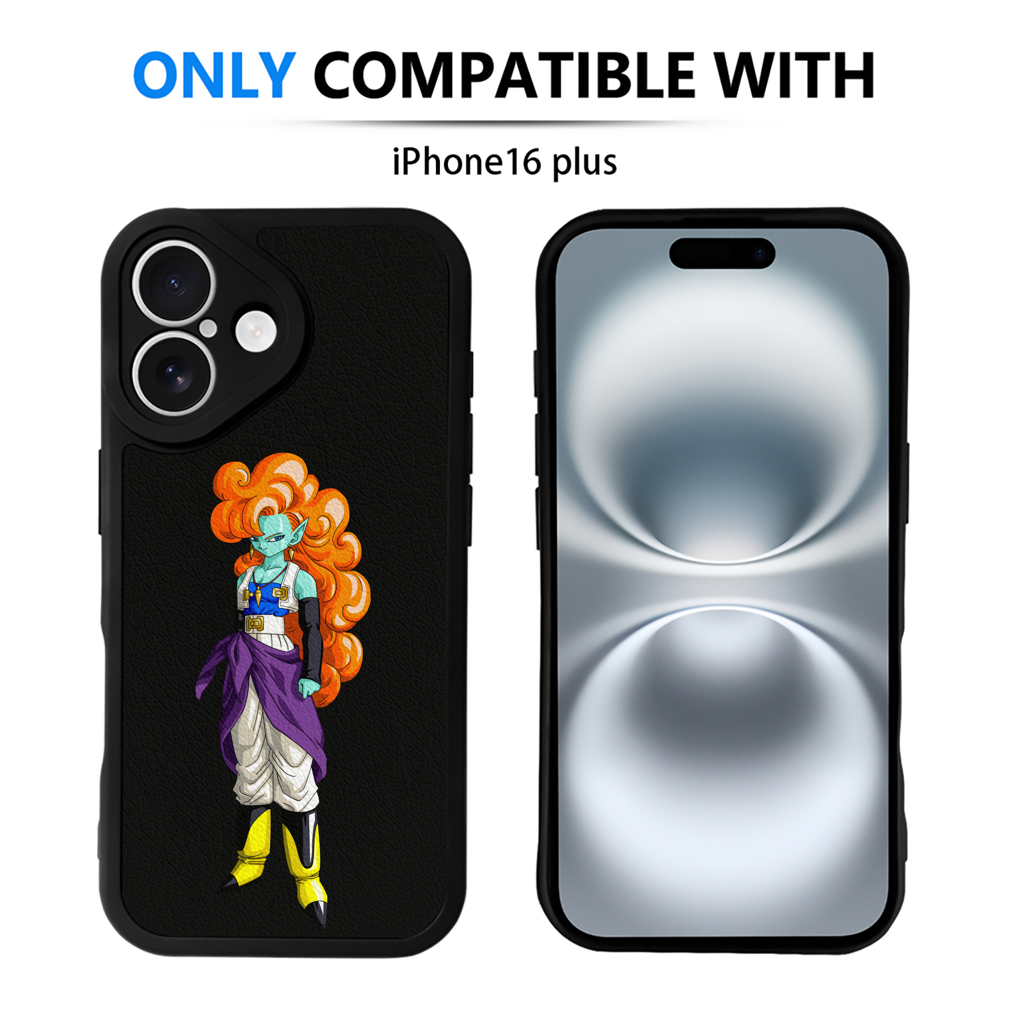（画像用） ドラゴンボール DRAGON BALL 【iPhone 16シリーズ対応】シリコンスマホケース（レザー調） 材質：シリコン